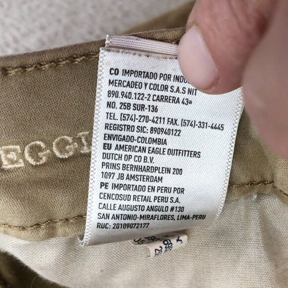 American Eagle Outfitters Womens Jeans Size 8 Skinny Jeggings Stretch Casual Tan - Picture 10 of 14